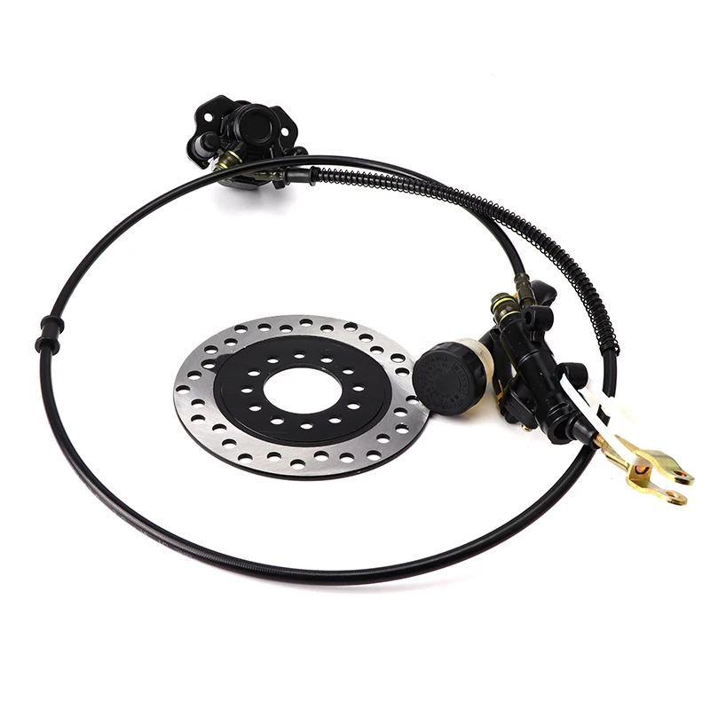 Go kart new 2025 Foot Lever Hydraulic Disc Brake with 160mm Disc kit For 168cc Kart ATV Quad Pit Dirt Bike Accessories