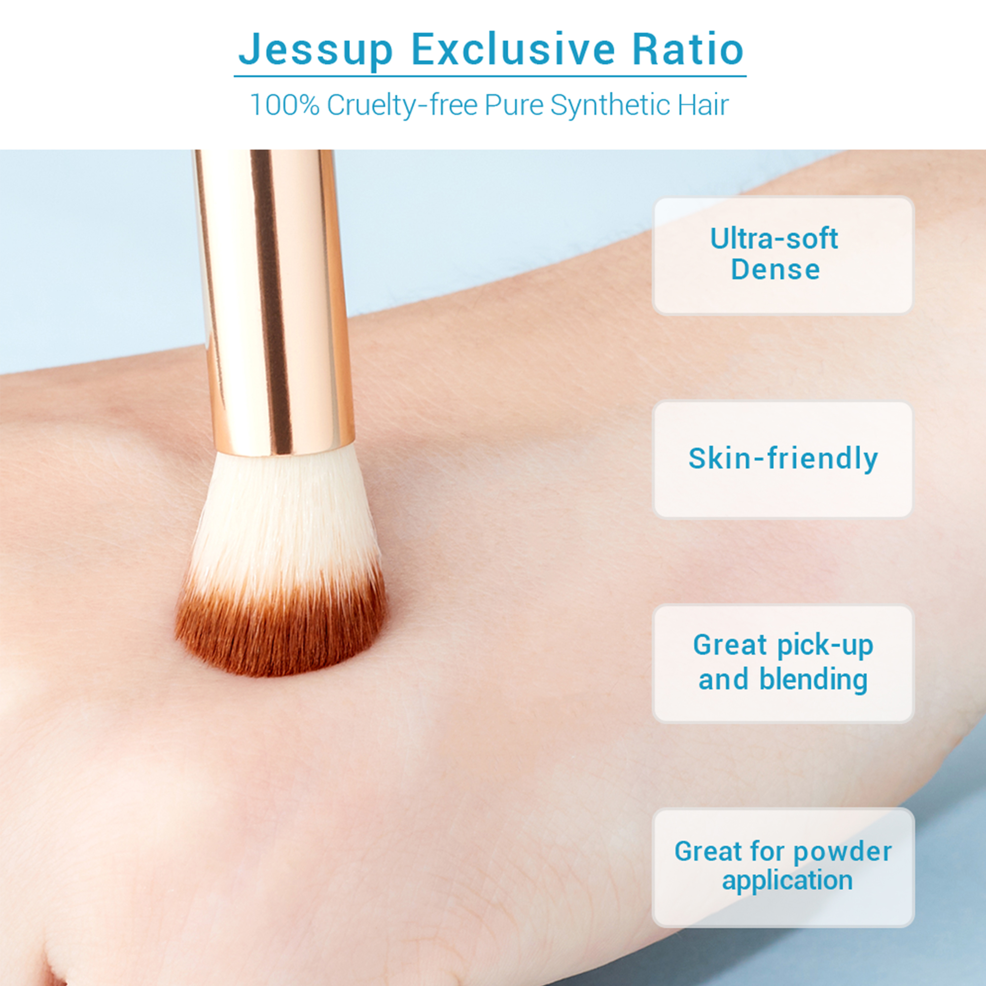 Eye set Brushes Bamboo Jessup pcs Eyeshadow Details Eyeliner Eyebrow Precise shading Blending shadow liner brow