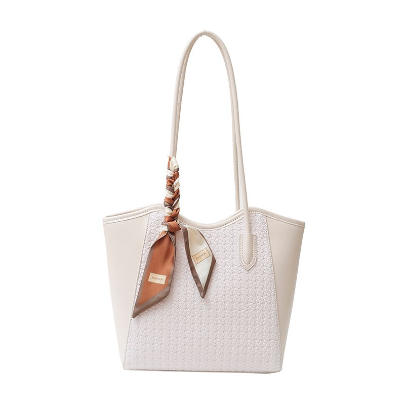 New high-capacity scarf commuting handbag one shoulder diagonal cross bag high-end versatile tote bag