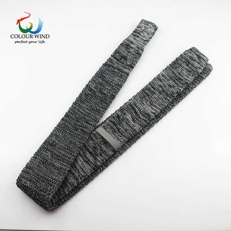 5.5CM Fashion Knitted Ties For Men Navy Brown Striped Neckties College Student Narrow Design Woven Cravat Plaid Shirt AccoryX241109