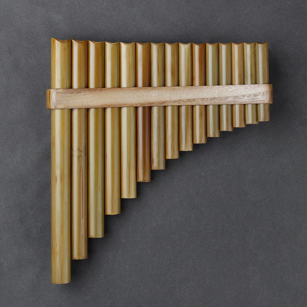 15 Pipes G Key Pan Flute High Quality Woodwind Chinese Traditional Musical Instrument Natural Bamboo