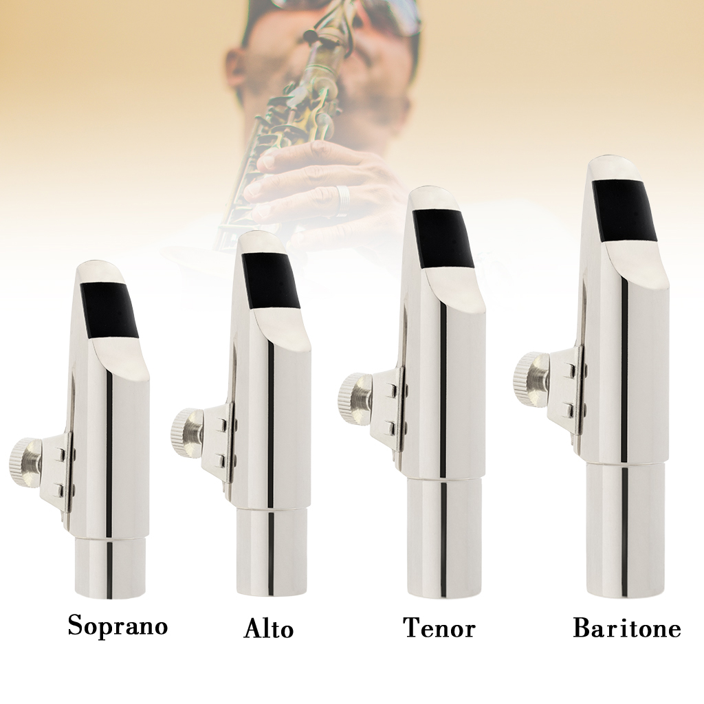 LOMMI Soprano/Alto/Tenor/Baritone Saxophone Mouthpiece new Size 5/6/7/8/9 Sax MTP Cap Ligature Sier Color 2025 Sax Accessories