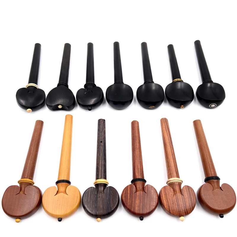 4pcs professional cello Tuning Peg 4/4.3/4.1/2.1/4.1/8 cello pegs Jujube wood/ebony/boxwood/rosewood Parts Accessories Fittings