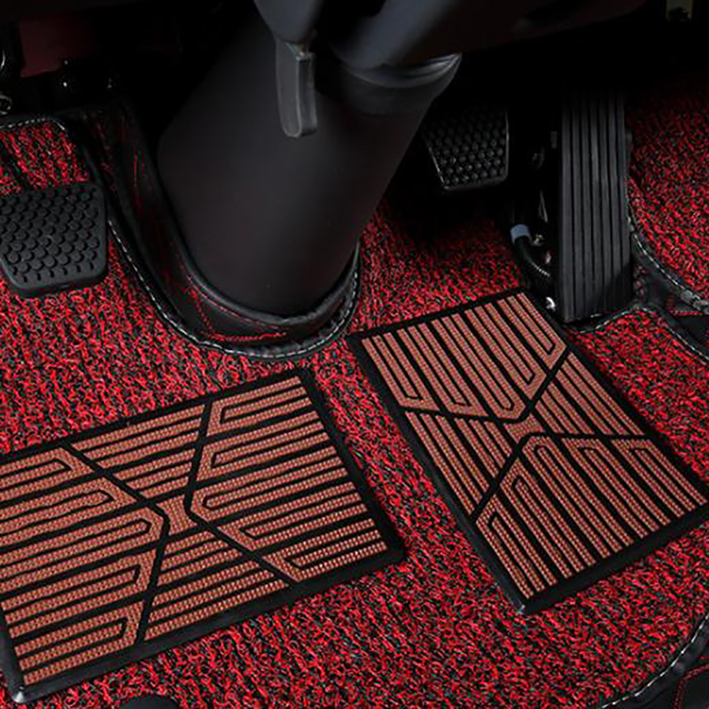 Universal Car Floor Pad PVC Pedal Plate Anti-skid Foot Heel Scuff Plate Car Floor Mat Non-slip Carpet Patch 23x15cm Car Mat
