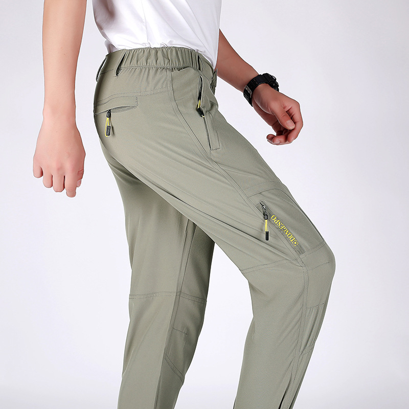 Summer Stretch Hiking Pants Men Casual Quick Dry Breathable Military Tactical Trousers Mountain Climbing Outdoor Trekking Pants
