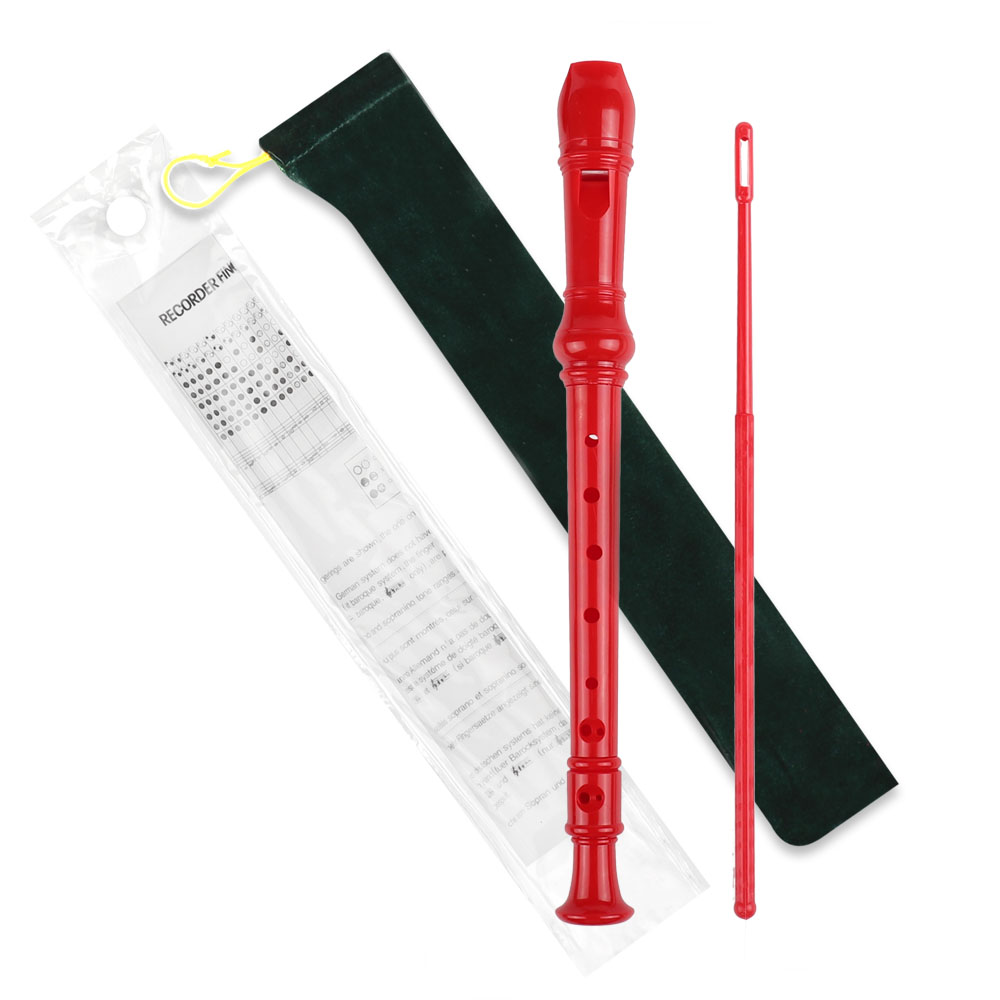 8 Holes Soprano Recorder Long Flute Instrument for Children Educational Musical Tool Kids Beginners Soprano Recorder Woodwind