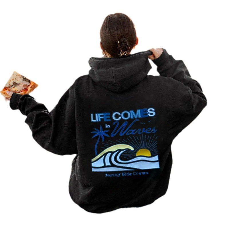 Designer's autumn winter hot selling men's women's off shoulder style pullover long sleeved hoodie, fashionable and casual, high-qualit