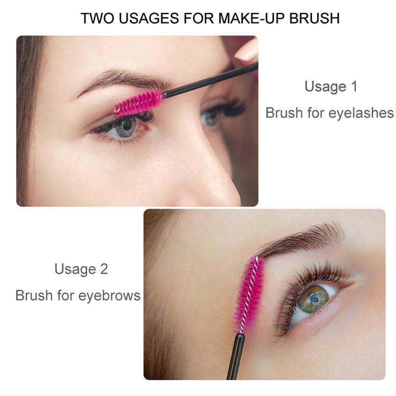 d Pack Disposable Eyelash Pcs Micro Brushes Mascara Wands Comb Spoolers Makeup Tool Kit