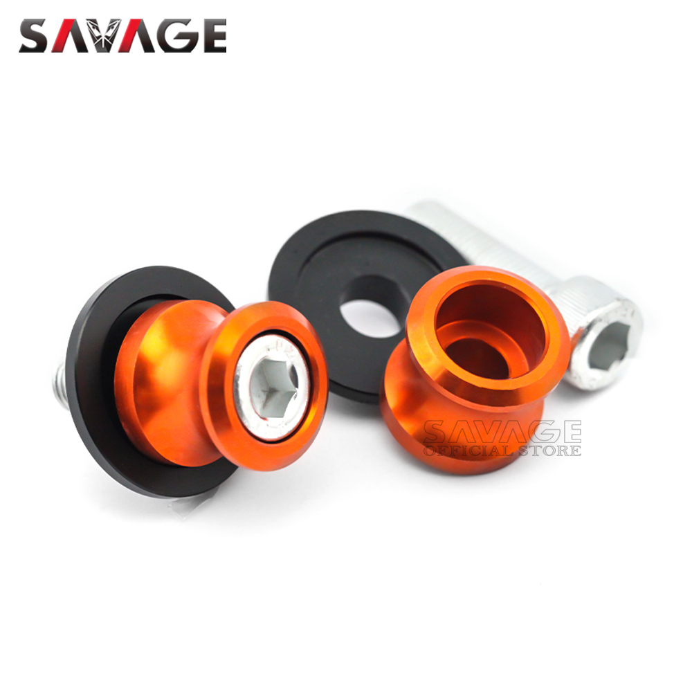 Swingarm Spools Slider For 690 Enduro R Supermoto SMC/DUKE/R, 790 DUKE ADVENTURE ADV Motorcycle Parts Stand Screws M10