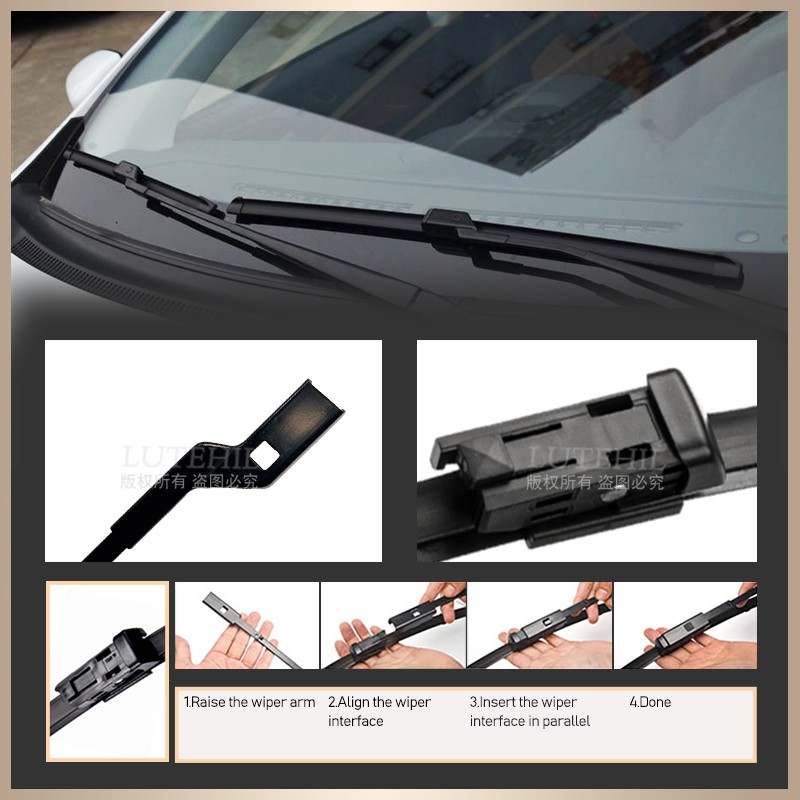 Wiper new Front & Rear Wiper Blades Set For Skoda Octavia 5E A7 Estate 2013 2025 - 2018 2014 2015 Windscreen Windshield Window 24"19"14"