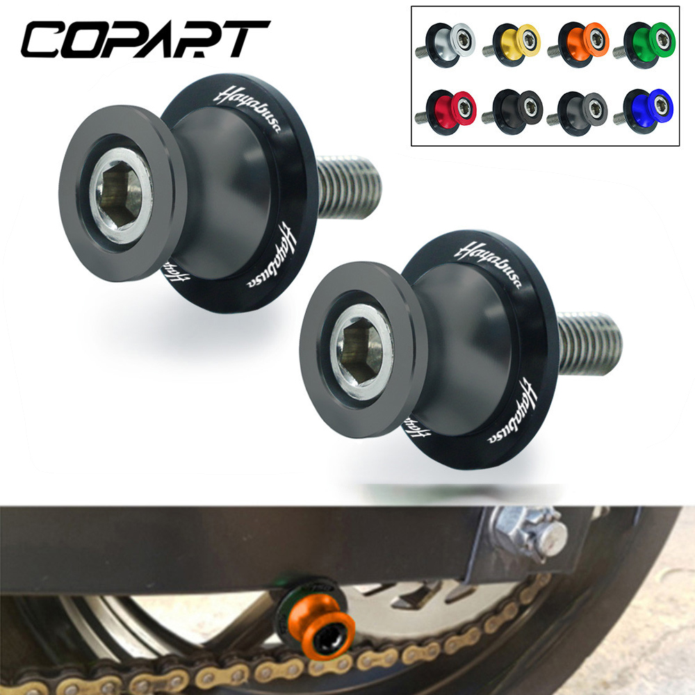 For Suzuki HAYABUSA GSXR1300 All Year Motorcycle Accessories Swingarm Spools Slider Rear Swing Arm Cover Stand Screws Paddock