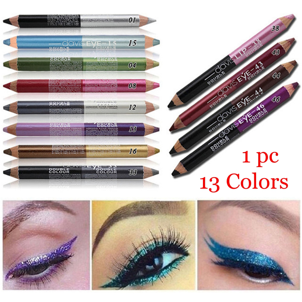 b fd Highlighter Colors Pcs Glitter Eyeshadow Eyeliner Pen Makeup Durable Sweatproof Double ended Eyes Pencil tools cil