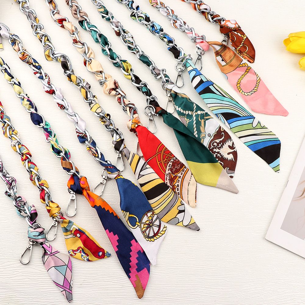 1Pcs Detachable Hardware Handbag Accessory Metal Alloy Bag Belt Silk Scarf Chain Bags Belt Straps Bags Chains