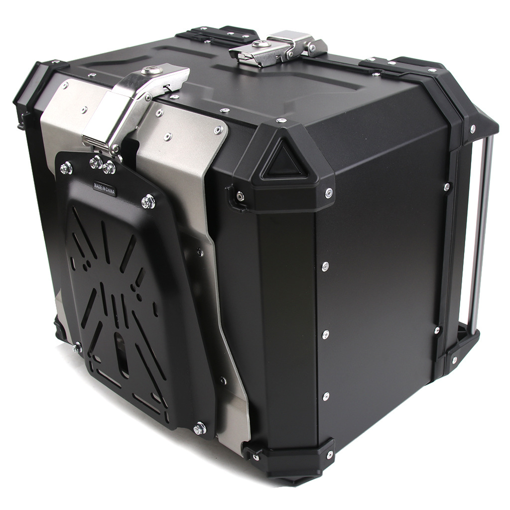 32L 45L Motorcycle Tail Luggage Storage Top Tool Box Helmet Case Trunk Key Lock Toolbox Removable Waterproof Universal Accessory