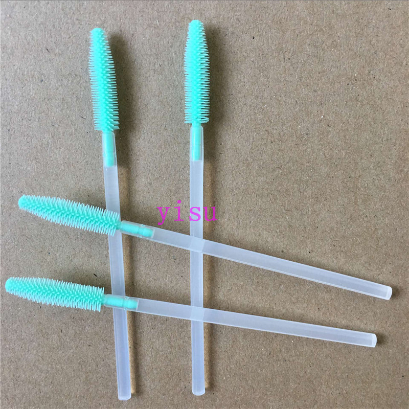 b d pcs lot Brushes Silicone Eyelashes Mix Colors Disposable Mascara Wands Lashes Makeup For Eyelash Extension