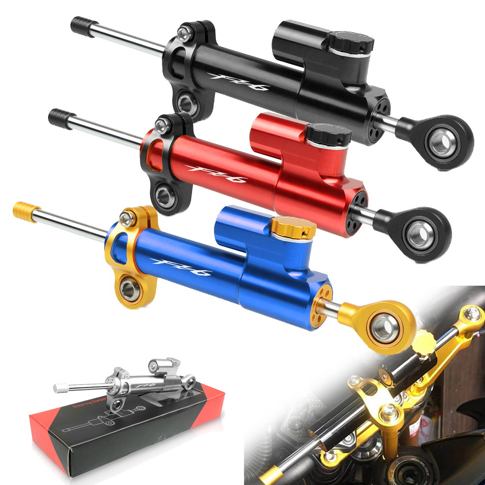 For YAMAHA FZ6 FZ6 FAZER 2004-2010 2005 2006 2007 2008 2009 Universal Motorcycle CNC Adjustable Steering Damper Stabilizer