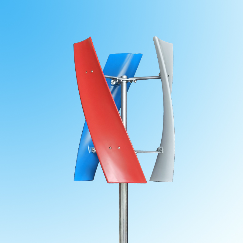 New Arrival 800W 1000W Wind Vertical Turbine Generator Alternative Energy Generators 12V 24V MPPT Hybrid Controller Off Inverter