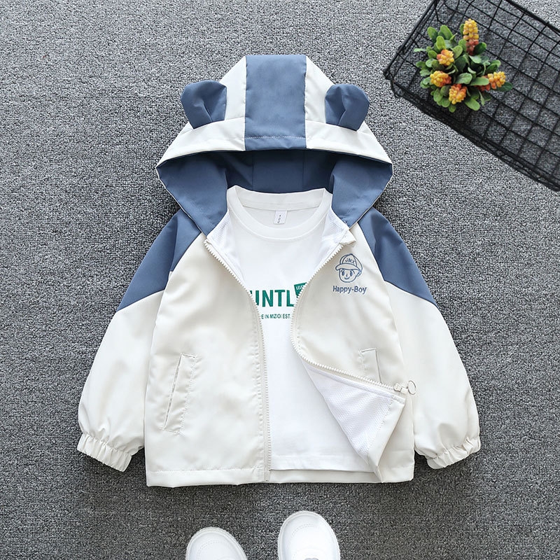 Designer Children's coat 2025 new children's clothing spring and autumn green top girls' casual windbreaker free shipping