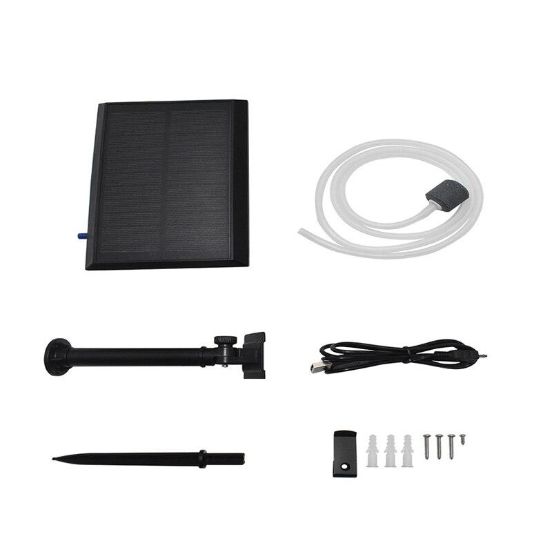 Solar Air Pump Oxygen Generator Water Oxygen Aerator For Pond Fish Tank Aquarium Air Pump Accessories Outdoor Garden Tool Kit