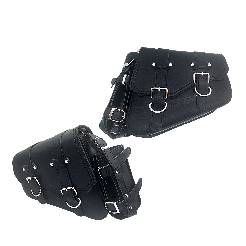Motorcycle Bag For Harley Sportster Honda Suzuki Yamaha Kawasaki Leather Motorcycle Saddle Bag Waterproof Side Bags Tool Pouch