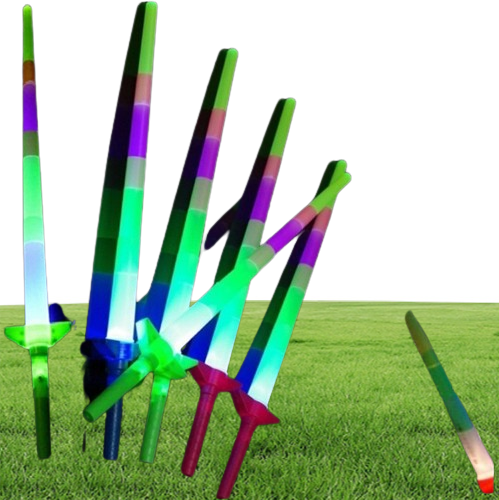 68CM Telescopic Luminous Stick Party Decor Flash Light Up Fluorescent Sword Concert Christmas Carnival Toys Kids Gift 30Pcs4487427