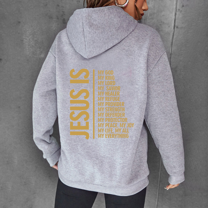 Designer's new letter fashion printed hooded back collar with fleece hoodie for men and women