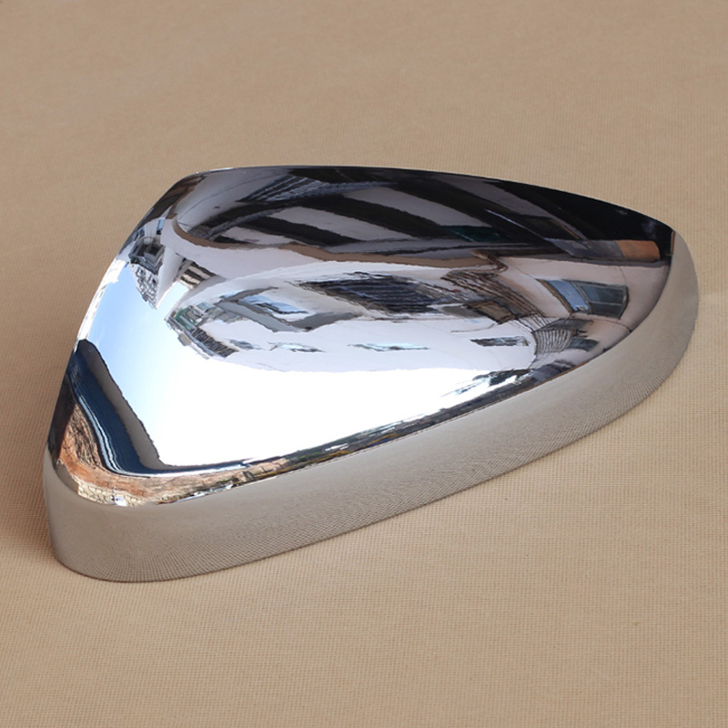 Chrome Car Styling Side Mirrors Glossy Pairs Cover Accessories for Peugeot 3008 5008 2017 2018 Rearview Rear View Overlay