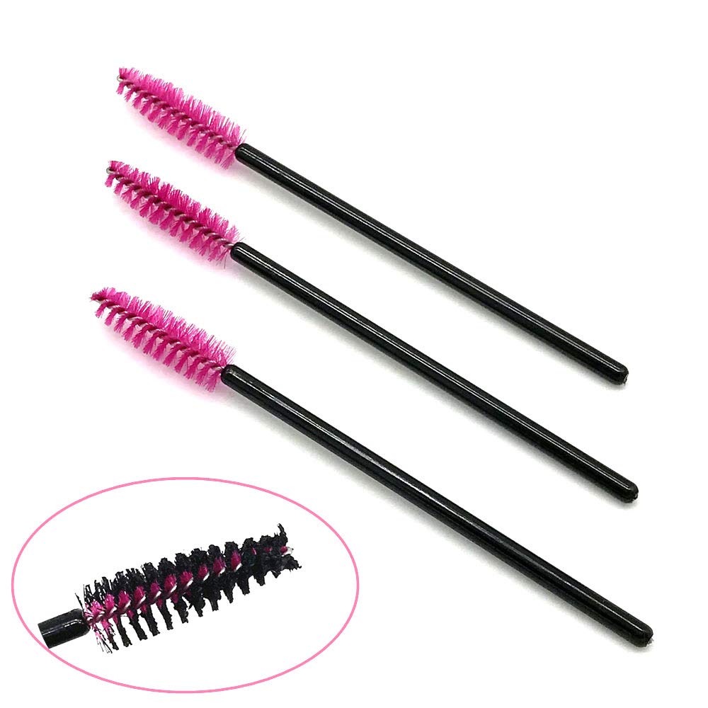 fa Eyelash New Rose pcs Brush Cosmetic Disposable Eyebrow Mini Mascara Wands Applicator Makeup Beauty Tools