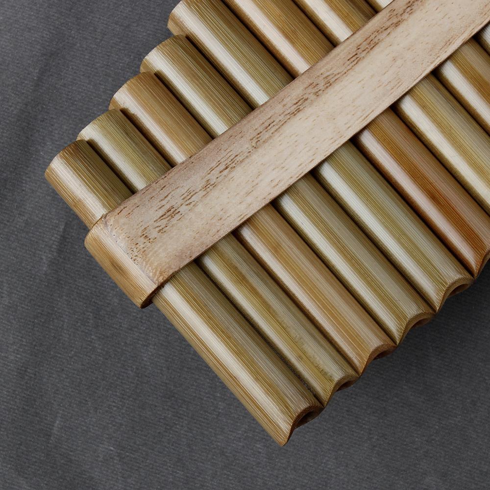 15 Pipes G Key Pan Flute High Quality Woodwind Chinese Traditional Musical Instrument Natural Bamboo