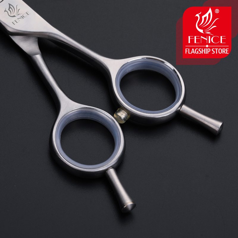 Fenice Professional 7.5 inch pet dog grooming scissors curved shears JP 440c steel dog scissors