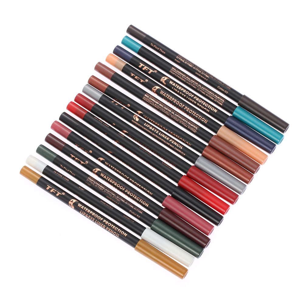 Hot new Sale 2025 1PC Multicolor Eyeliner Eyeshadow Pencil Long Lasting Waterproof Eye Lip Liner Pen Colourful Pigment Eye Cosmetics