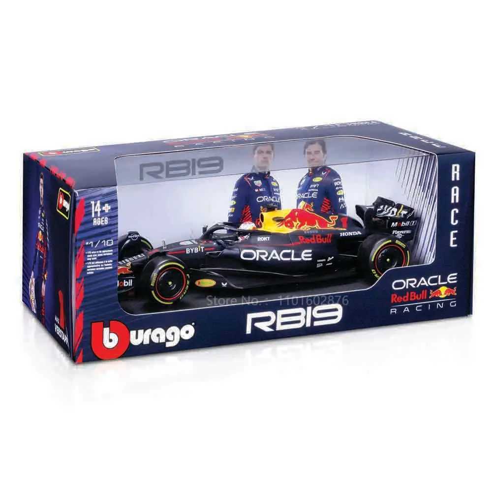 Bburago 8 2023 F1 Red Bull Racing RB19 1# Verstappen 11# Perez racing model simulation car model alloy car toy collectionXJ241109