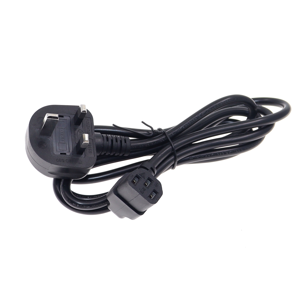 UK BS1363 3 pin Plug to C13 Female PDU Angle Power Cables,IEC C13 angle adapter,Power cord angle adapter