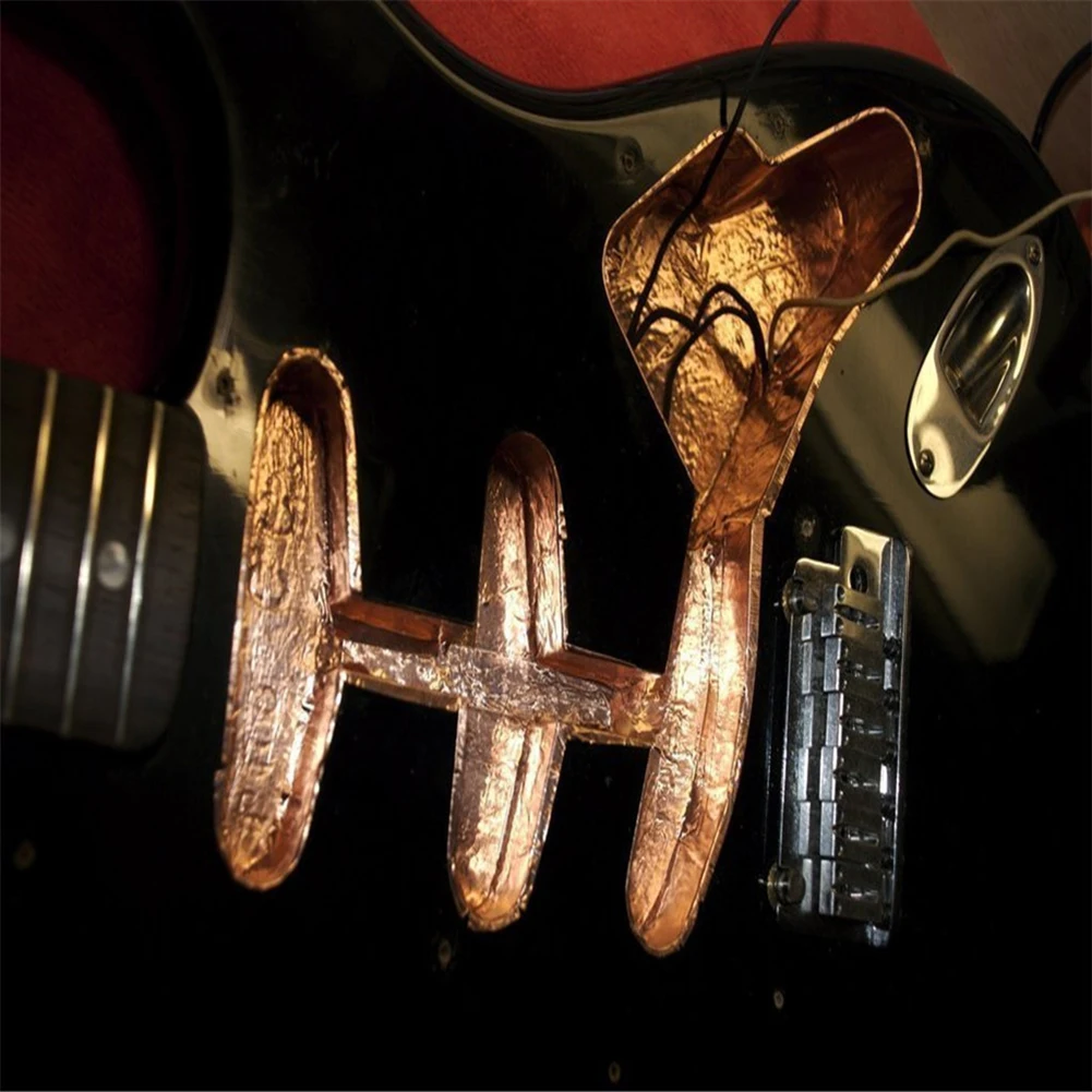 3Pcs Adhesive Single-Side Conductive Copper Foil Sheets for Electric Guitar Accessories