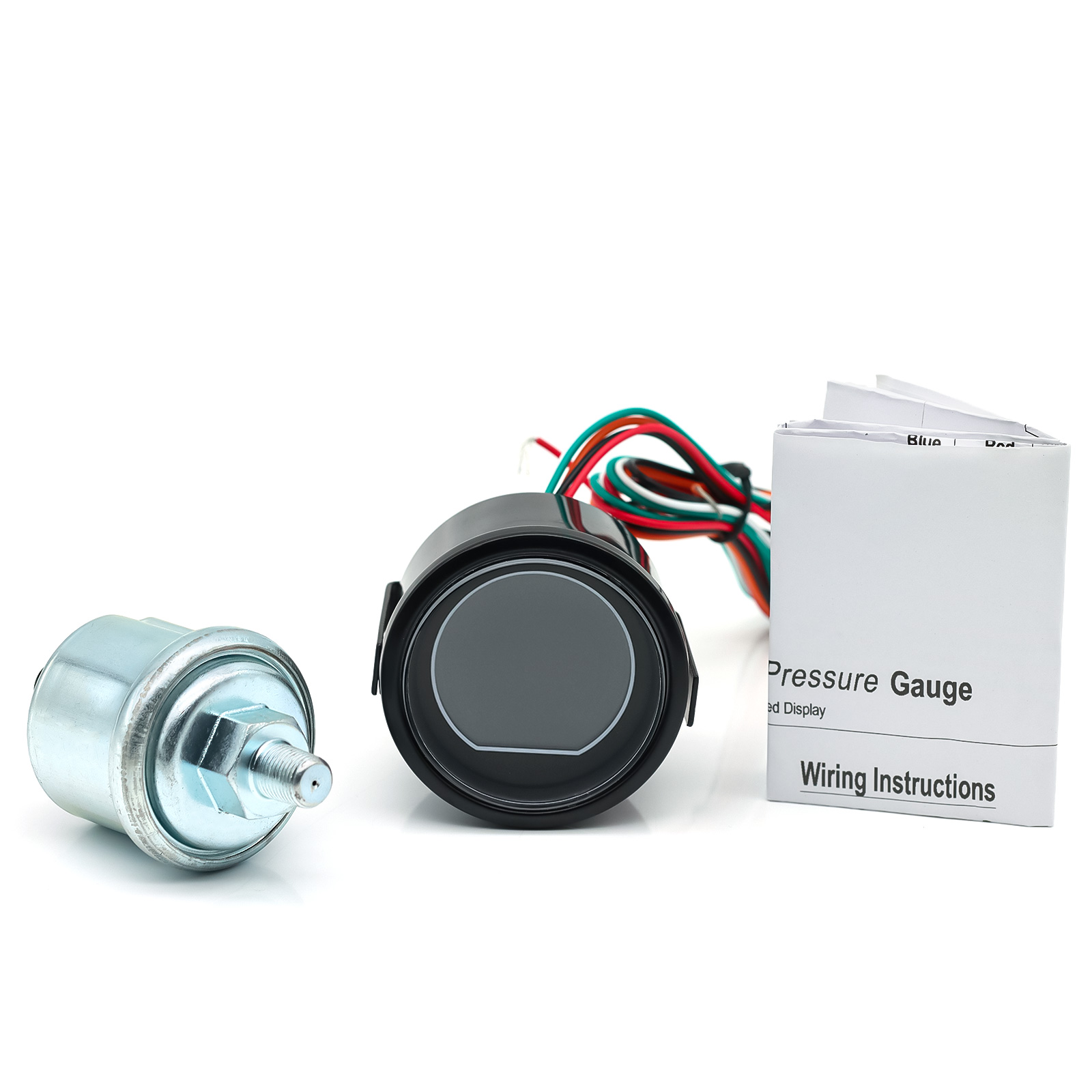 AD 2" 52mm Red&Blue Dual Led 12V Car Gauge Boost/Water Temp/Oil Temp/Oil press/Volt/Tachometer/Vacuum/Air fuel ratio/EGT Gauge