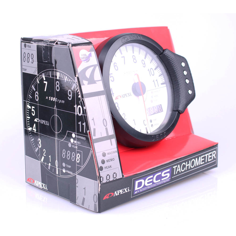 New Auto Car 4.7" Tachometer Water Temp Oil Pressure Apexi 3-in-1 Tacho Meter Auto Gauge
