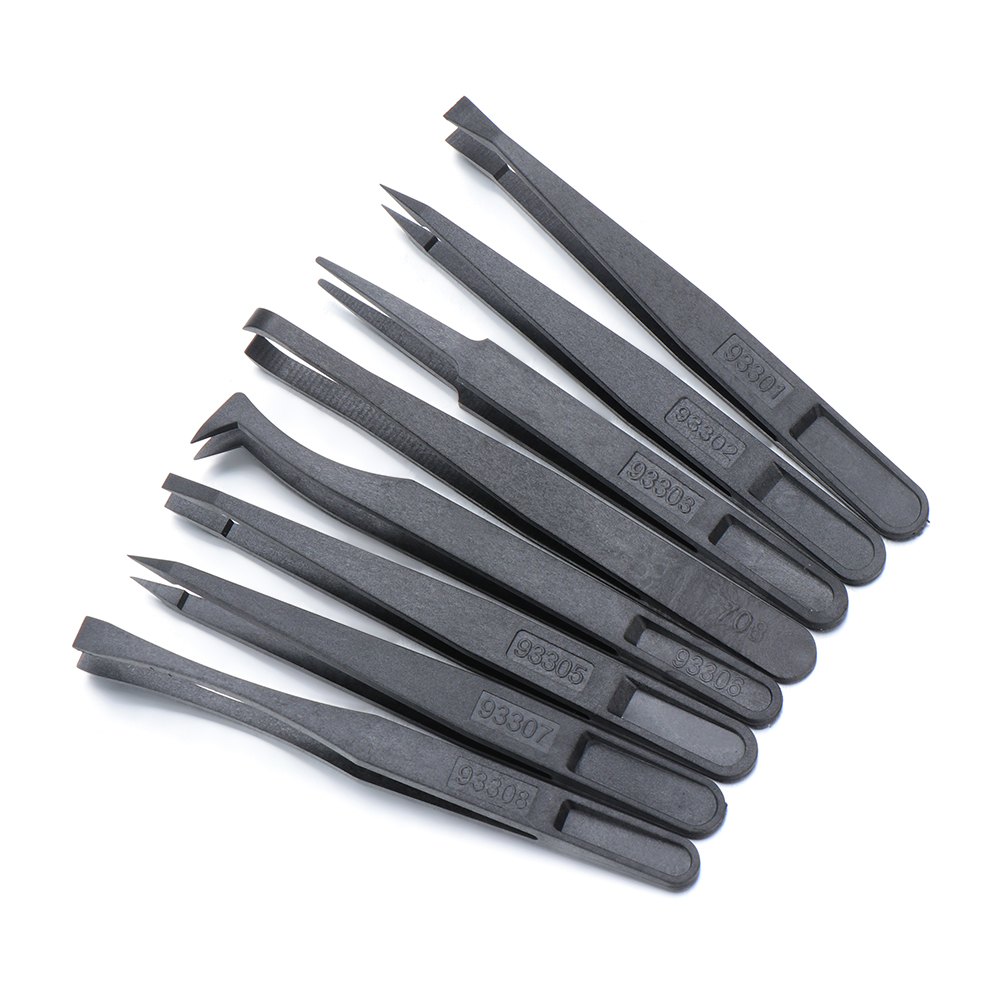 ef e PC Plastic Eyebrow Pro Tweezer Safe Anti Static Electronic Industrial Maintenance Multifunctional Women Beauty Nail Tool