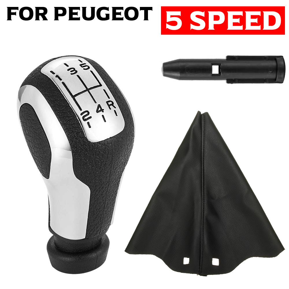 5 Speed Car Gear Shift Knob for Peugeot 307 206 207 406 5008 3008 For Citroen C2 C3 C4 Sega Triumph Senna Elysee Picasso 6d3a6