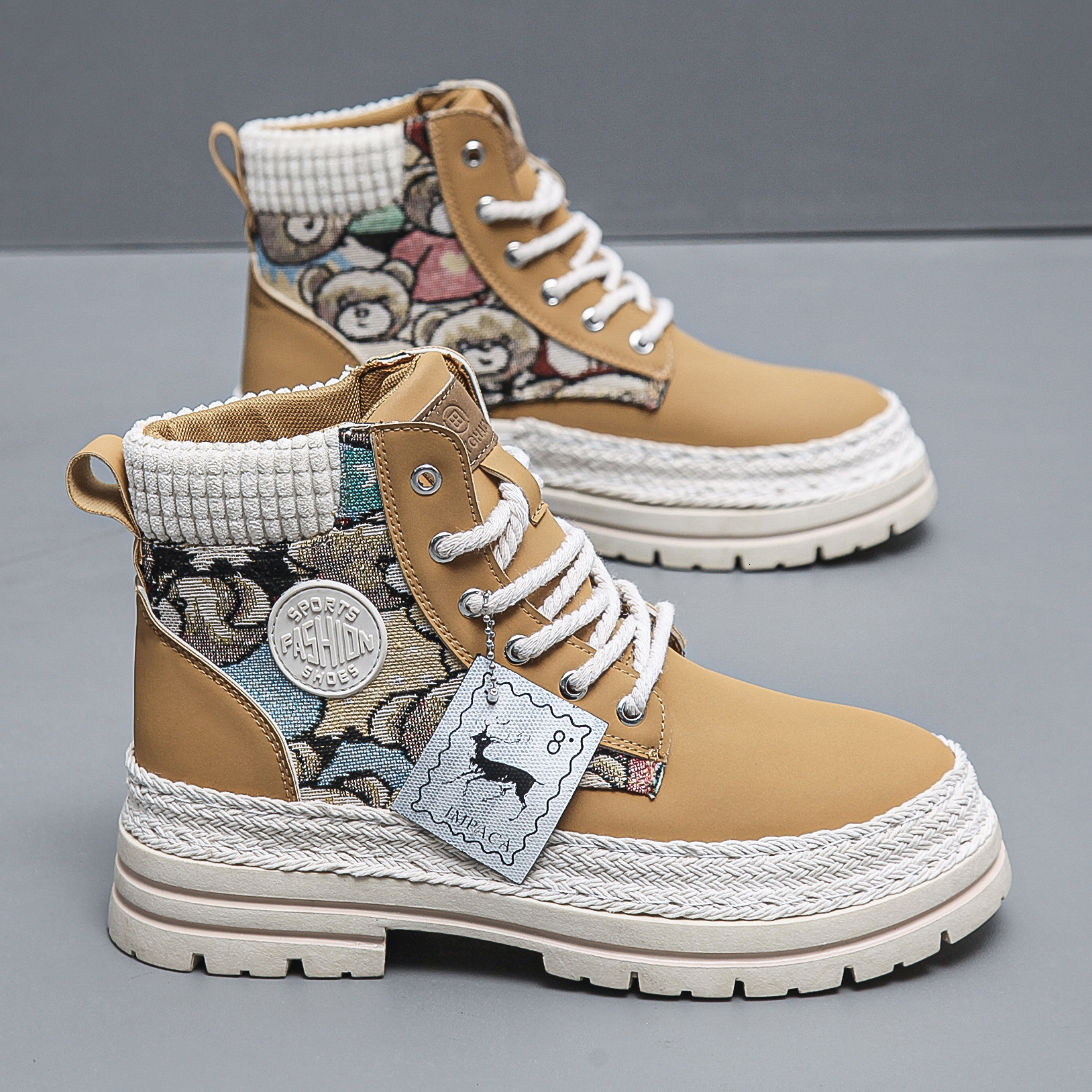 2025 Autumn Snow Boots New Men's Martin Boots Sports Shoes Outdoor Leisure Warm Men's Multi Functional Fashion Shoes