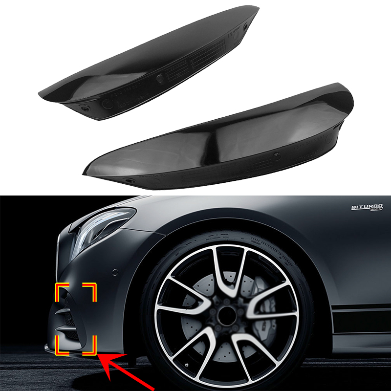 For Mercedes new Benz 2025 W213 C238 E180 E200 E220 E250 E300 E43 E53 AMG 2016 2017 2018 2019 Front Bumper Canard Lip Body Kit Cover Trim