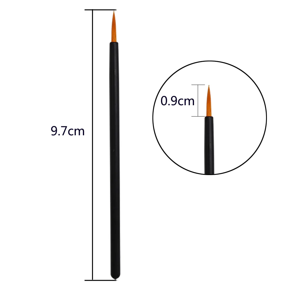 Eyeliner pcs Individual Disposable Brushes Applicator Superfine Fibre Swab Eye Liner Liquid Wand Professional Brush