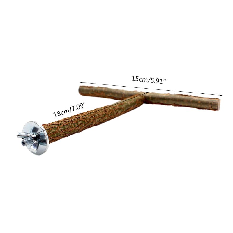 Parrot Natural Perch Bird Stand Grinding Claw Bar for Small Birds