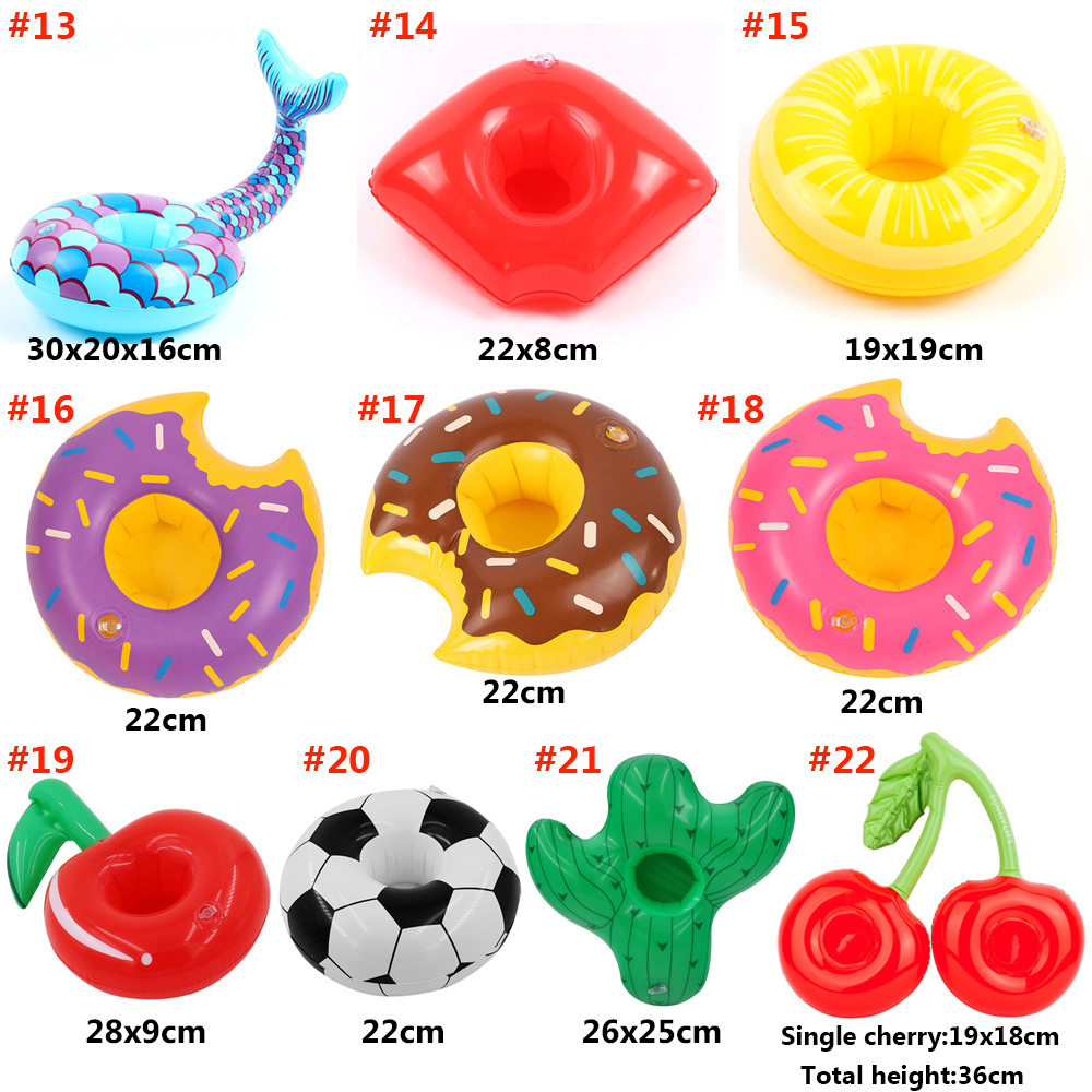 Inflatable Float Cup 1Pc Drink Holder Pad Swimming Pool Cup Stand Holder Float Toy Coasters for Beverage Bottle Kids Pool Toys