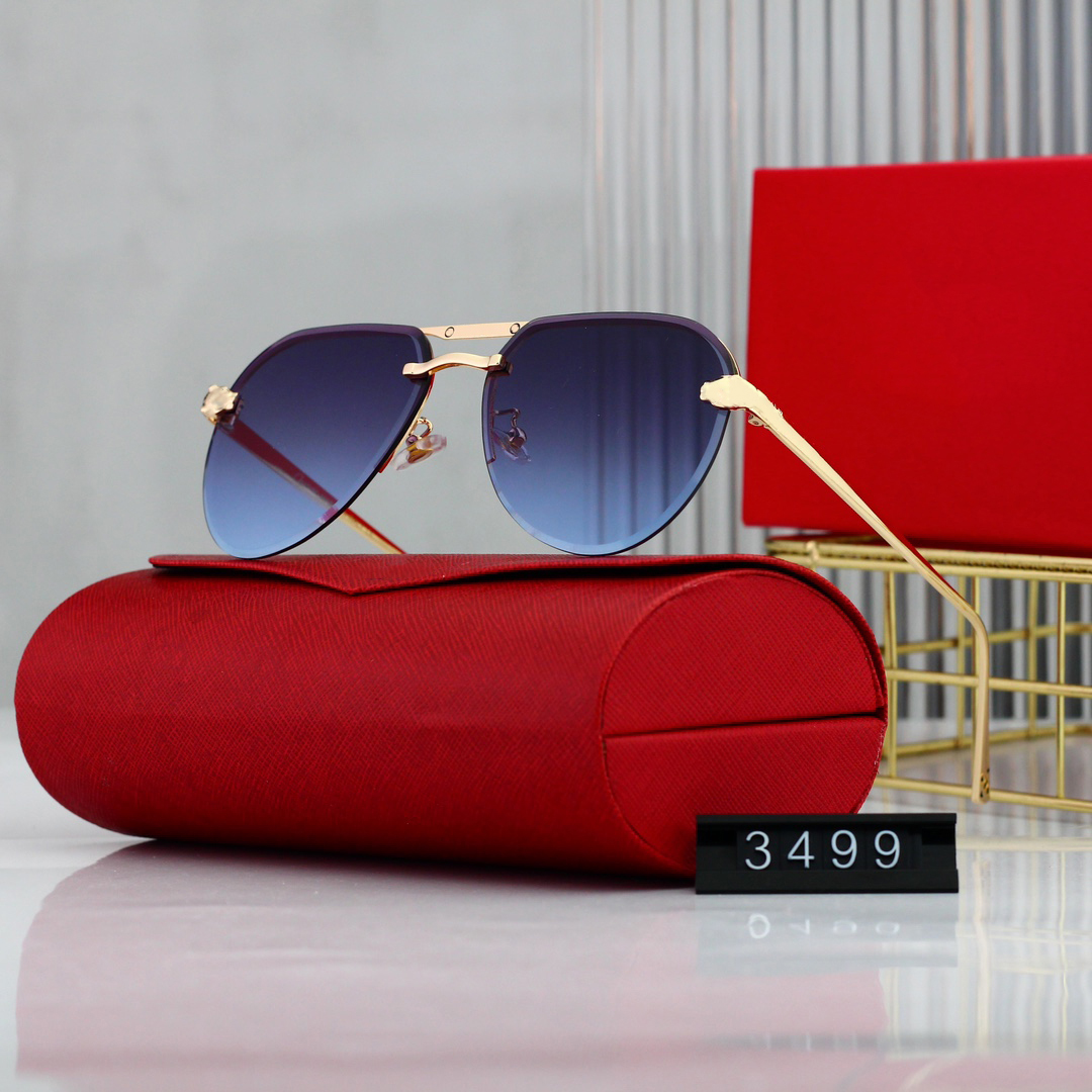 Luxury designer sunglasses fashion sunglasses Man Women Goggle Beach Sun Glasses Retro borderless Leopard Design outdoors Appear thin sunglasses UV400 With Box