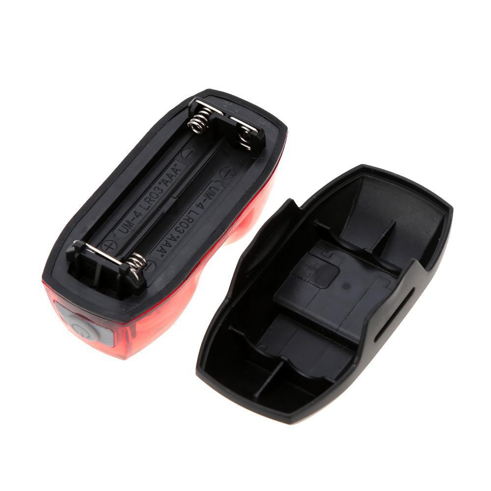 Super Bright Dual-lamp Tail Light Large Wide-angle Design 2 LED 400LM Bike Rear Tail Light 3 Modes IPX4 Without Battery