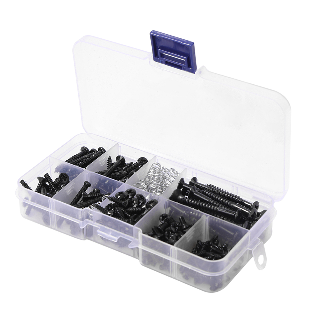 226pcs Guitar Screws Kit for Pickguard Back Plate Mount Bolts with Storage Box for Electric Guitar Accessories
