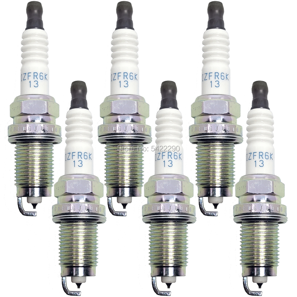 4-8pcs IZFR6K13 6774 Laser Iridium Spark Plug fit for Honda City Civic Accord Jazz Fit CR-V fit for Acura MDX RSX 9807B56A7W
