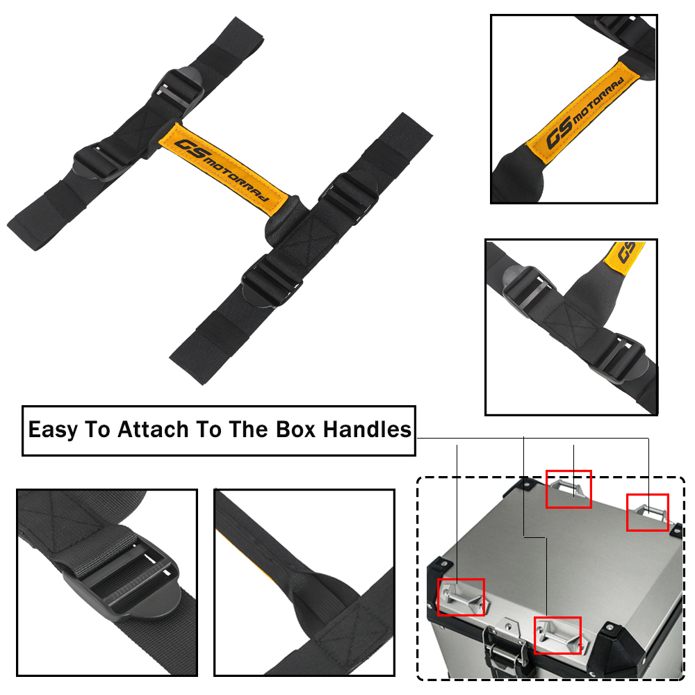 F750GS Motorcycle Handle Rope Belt For Top Box Side Panniers For BMW R1200GS Adventure R1250GS LC 2013-2023 F850GS F700 F650 GS