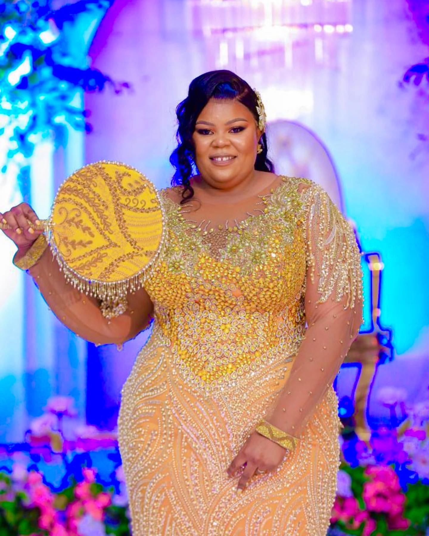 2024 Plus Size Gold Illusion Mermaid Prom Dresses For Special Occasions Rhinestones Full Sleeves Evening Party Birthday Gowns Dress For Women Vestidos