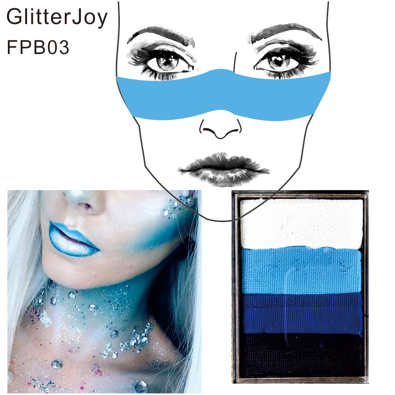 bc Based FPB Face Water g pc Body Paint Color Split Cake Art use in Night Club Party Photo Shooting Shootg